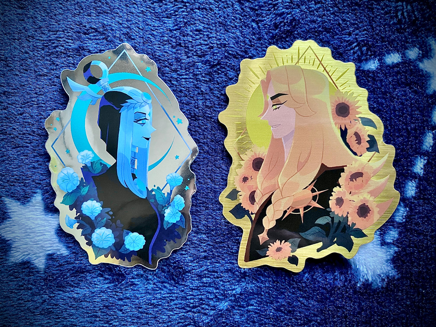 Sun and Moon deities Stickers