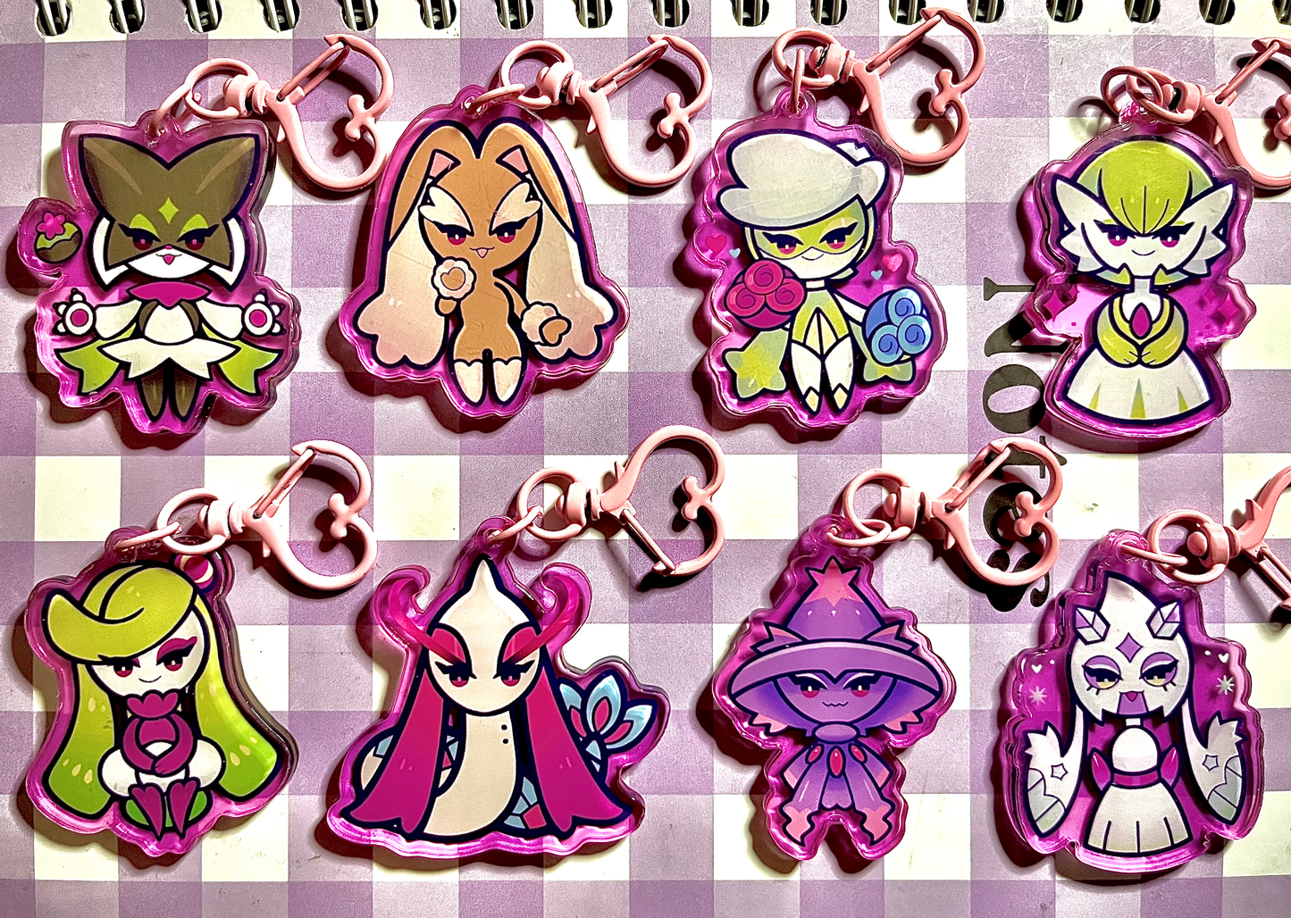 Girly Pokemon Keychains