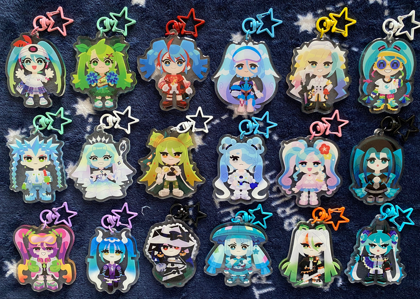 Proyecto Voltaje Hatsune Miku x Pokemon Llaveros