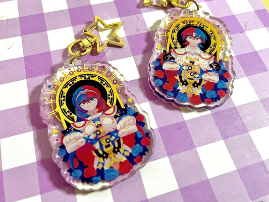 Alear Double Sided Gold Stamped Keychains